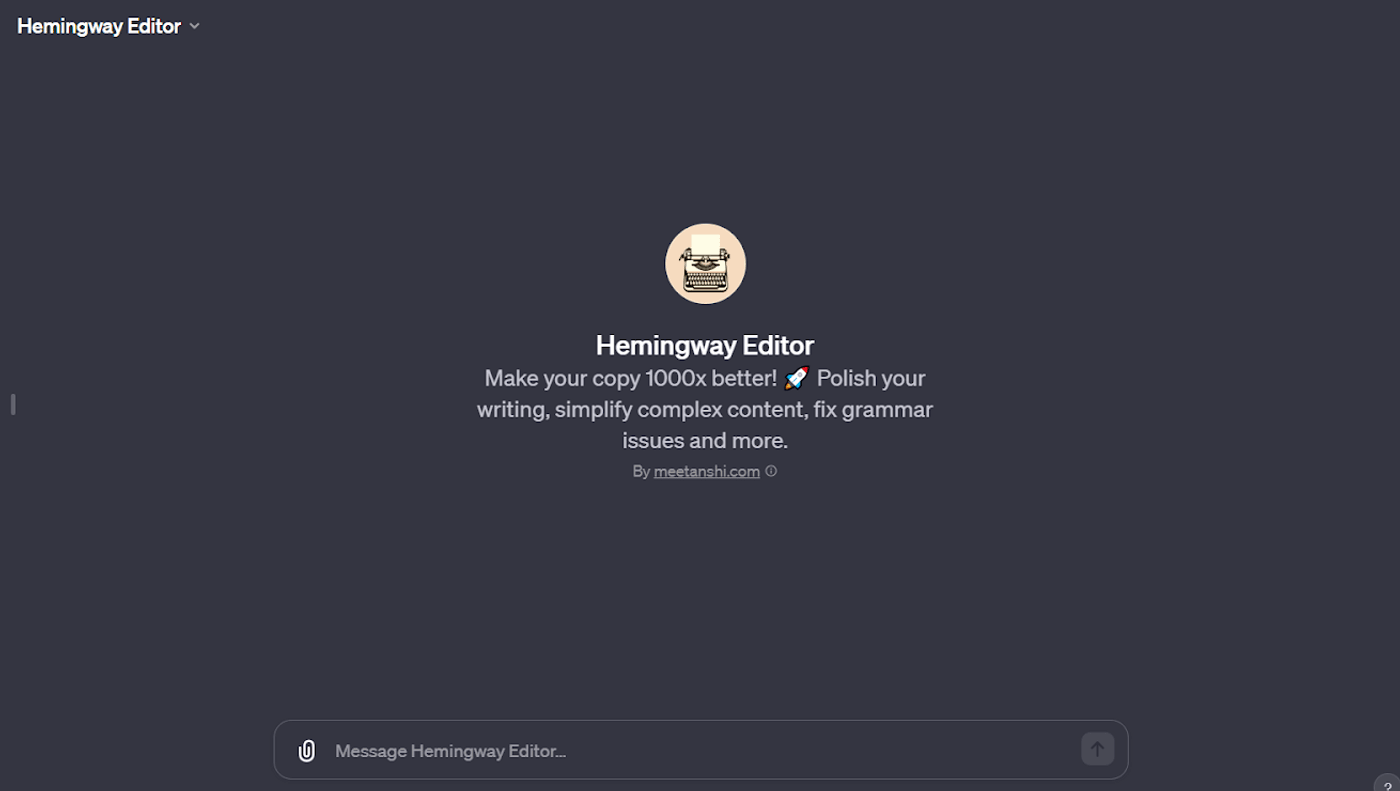 Hemingway Editor improves your writing by simplifying content, fixing grammar, and enhancing clarity for polished copy.