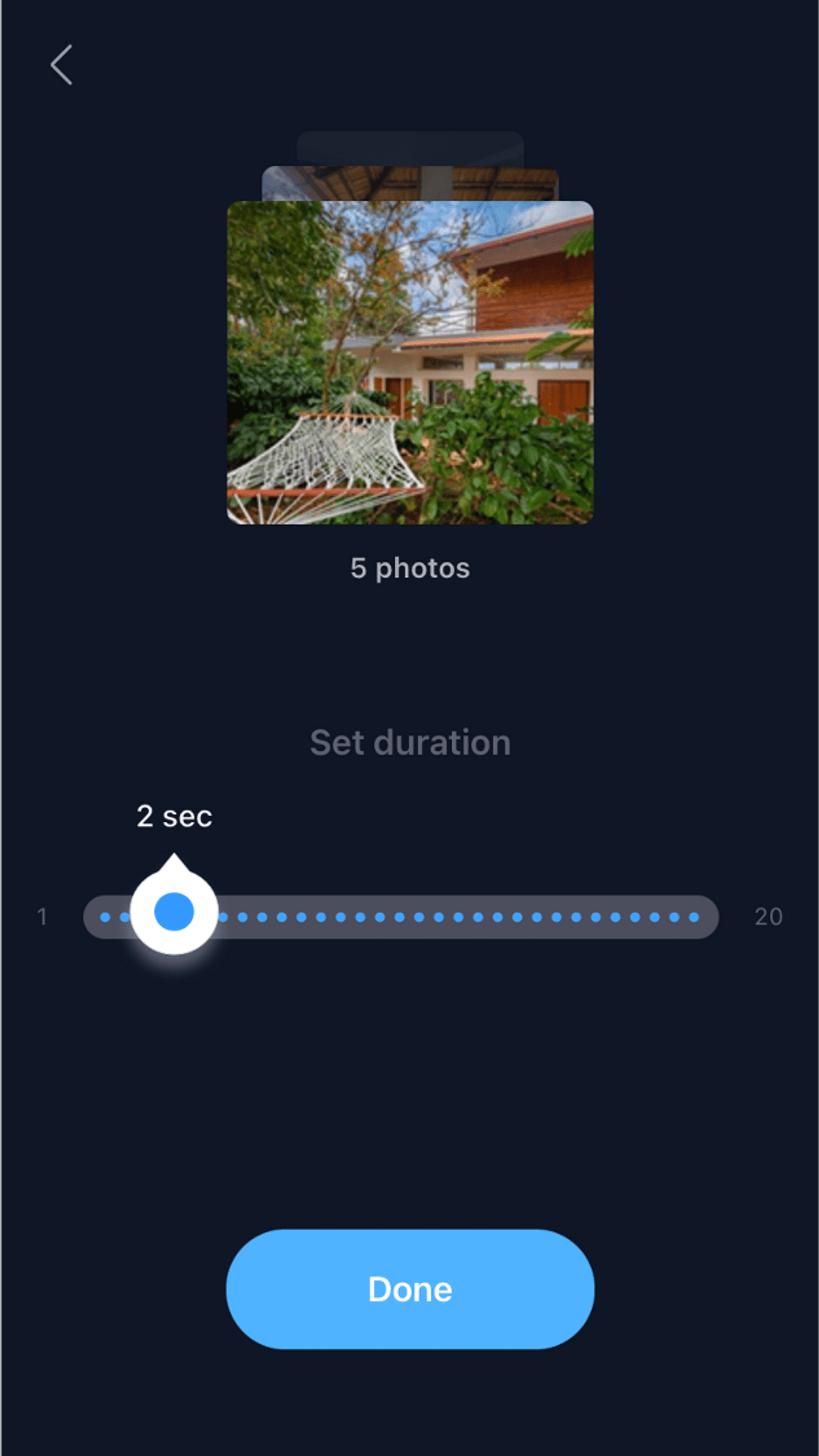 how to make slideshows on iPhone via Filmr app_step 4