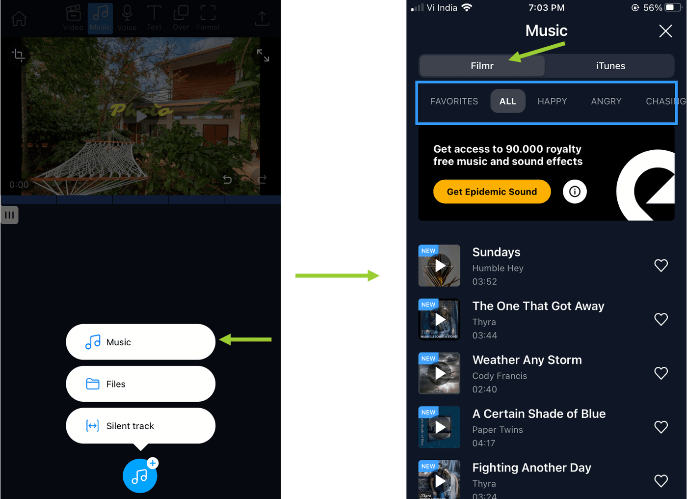 how to make slideshows on iPhone via Filmr app_step 8