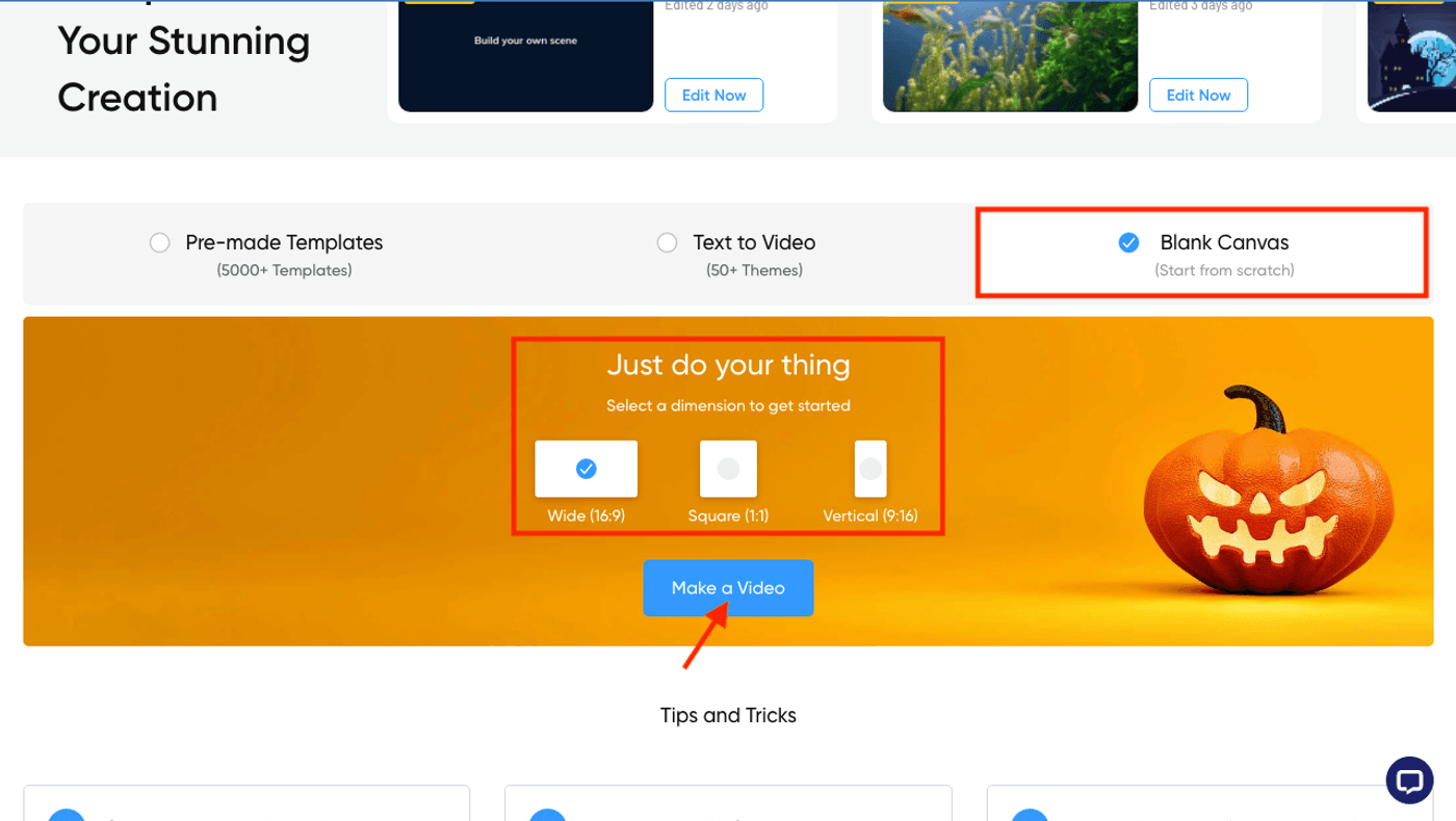 How To Add Visual Effects To Video using InVideo_Step 2