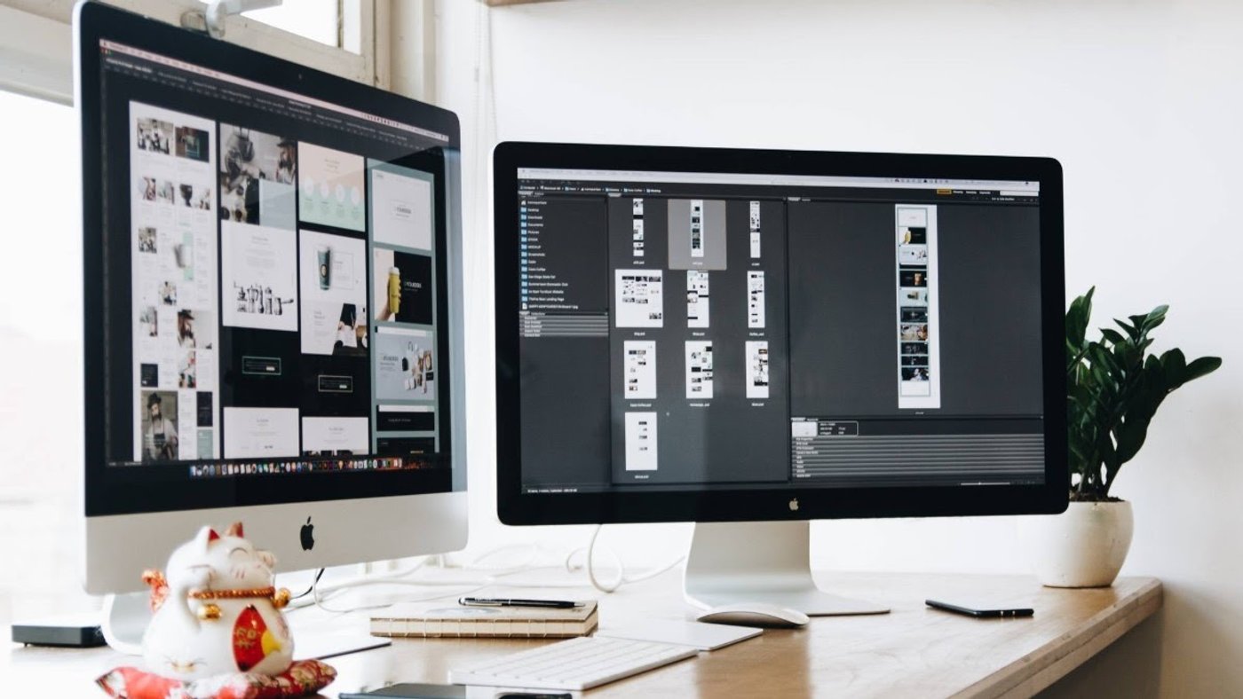 computadora mac editando fotos