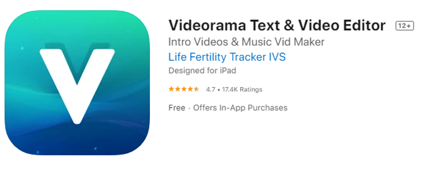 Videorama Free Video Editor for iPhone