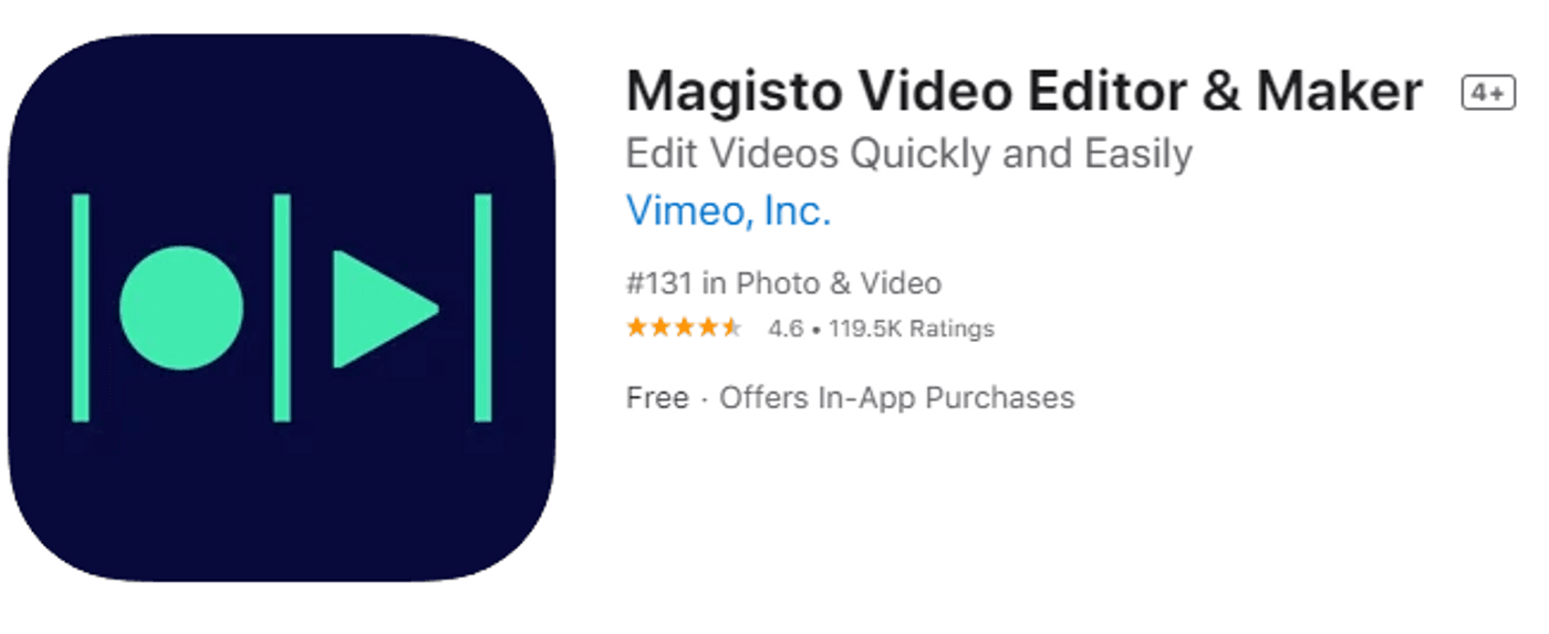 Magisto Free Video Editor for iPhone