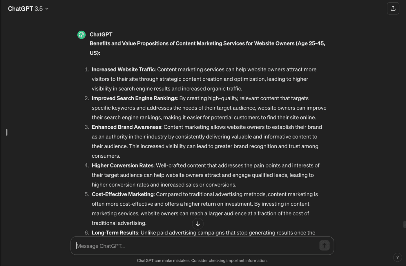 Content marketing boosts traffic, SEO, brand awareness, conversions, cost-effectiveness, and delivers lasting results.