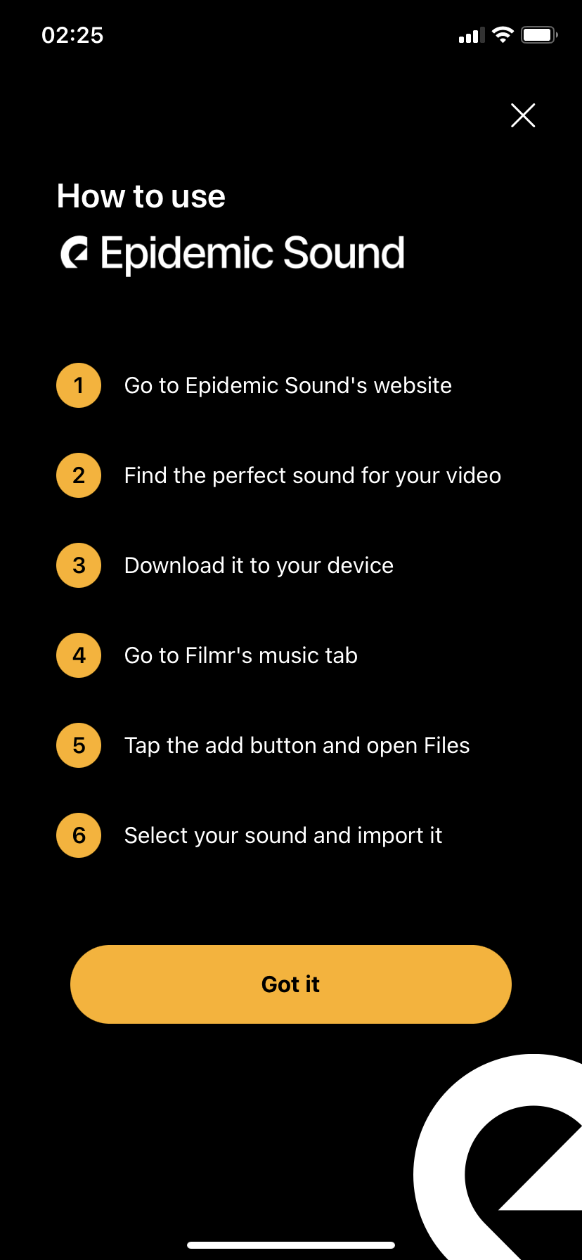 How to edit videos on phone using Filmr- Step 9a