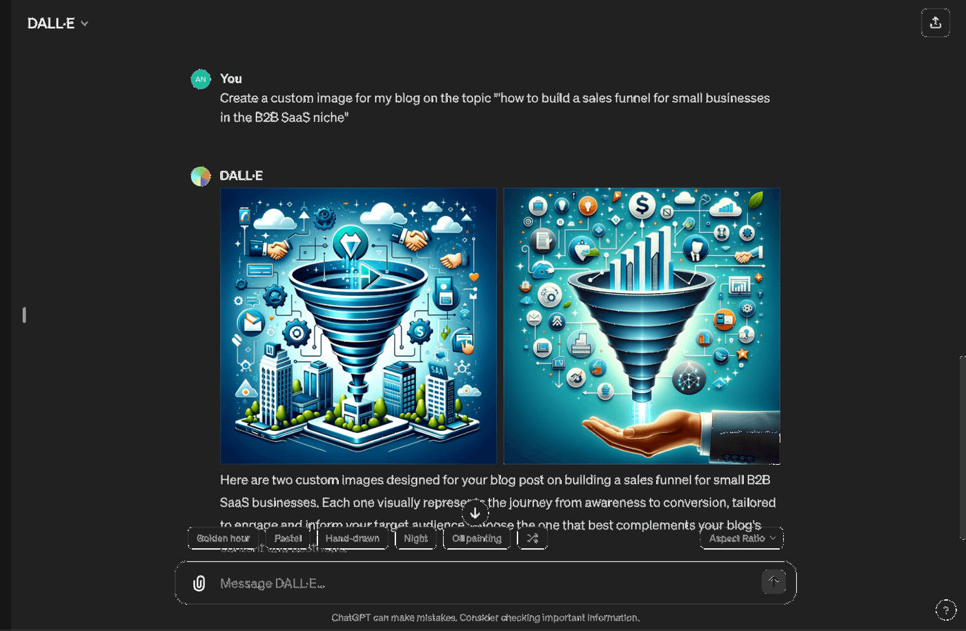 Two vibrant illustrations of sales funnels for B2B SaaS businesses, showcasing steps and icons.