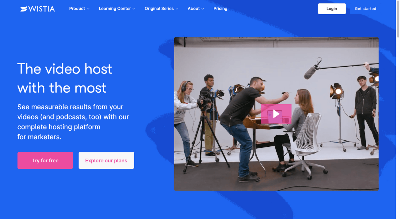 Wistia - Video Hosting Site