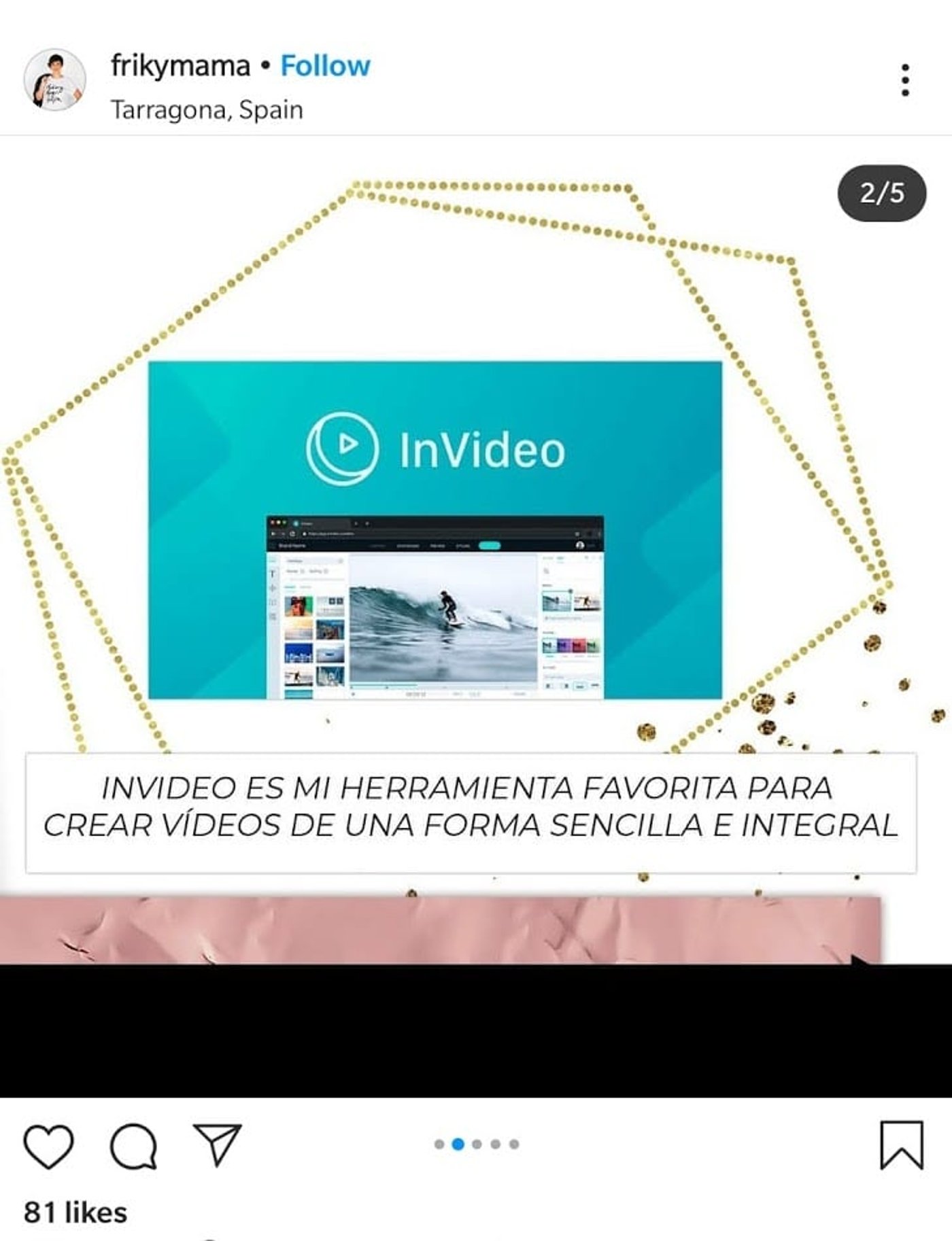 Publicación en Carrusel de videos