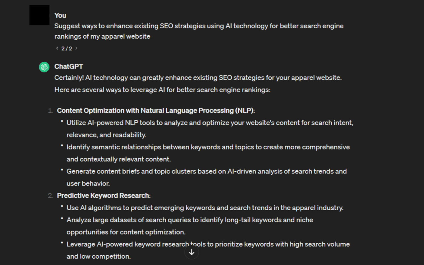 AI-driven SEO strategies for apparel sites: content optimization, keyword research, and analytics improvement.