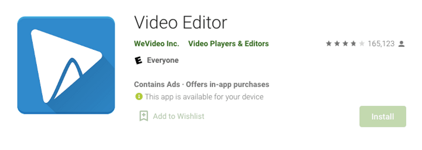 WeVideo - iMovie Alternatives for android