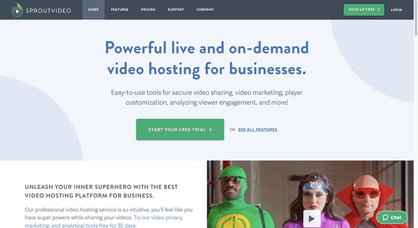 SproutVideo - Video Hosting Site