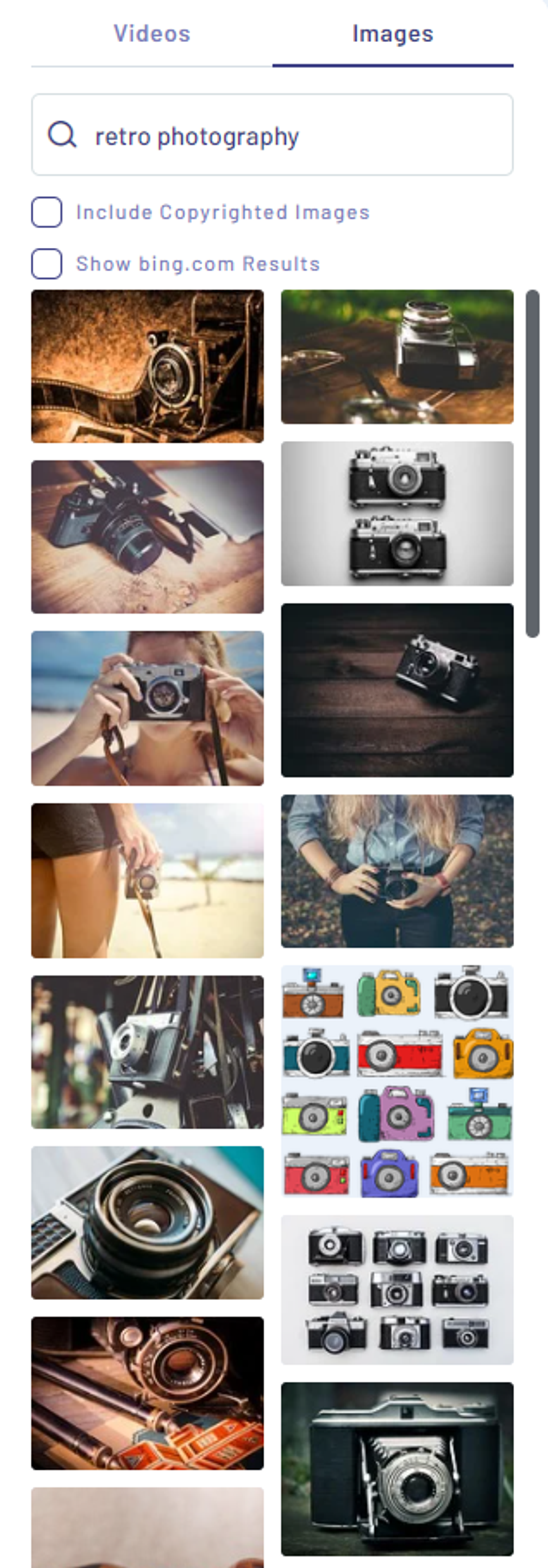 Print do InVideo do local para adicionar arquivos na plataforma