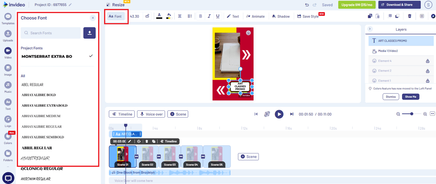 How To Add Text/Captions To Your Scenes - Step 2