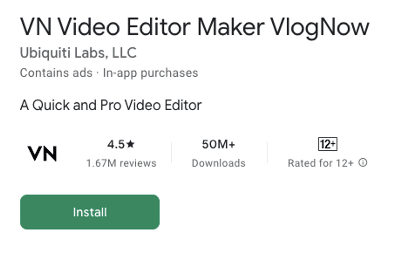 VN Video Editor