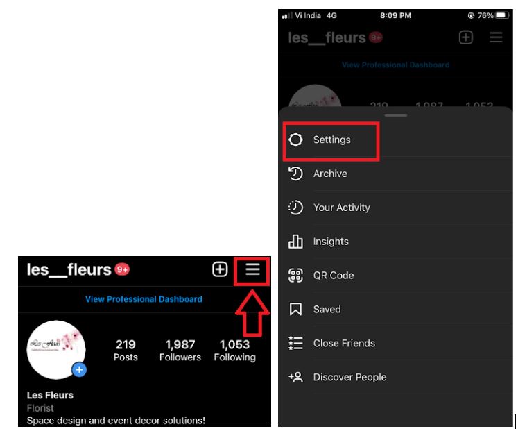 How to Post your Facebook Stories to Instagram Stories- Step 2