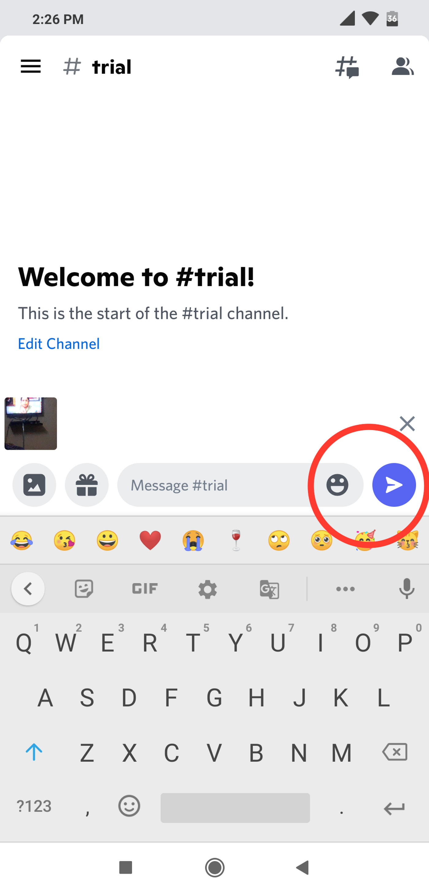How to send videos on Discord Android_ Step 5