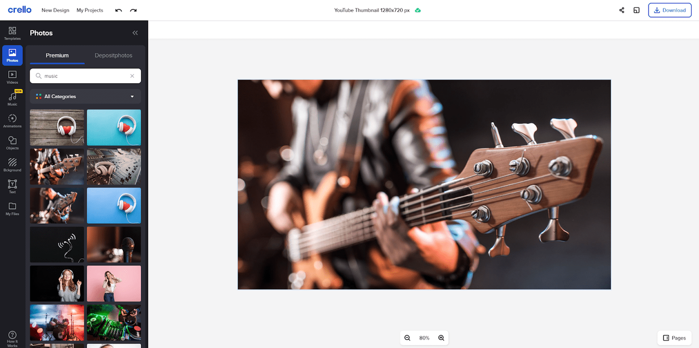 Editor de fotos Crello