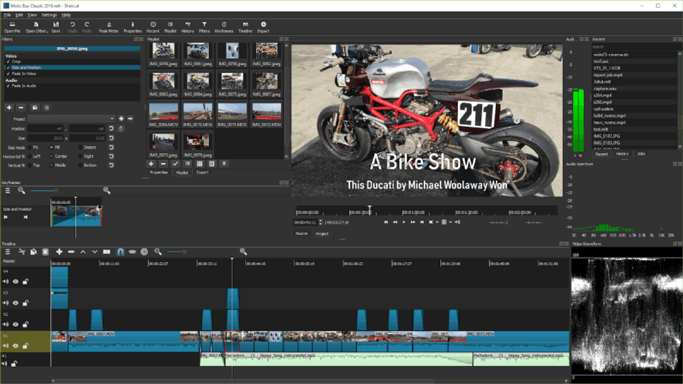 Editor de vídeo grátis Shotcut