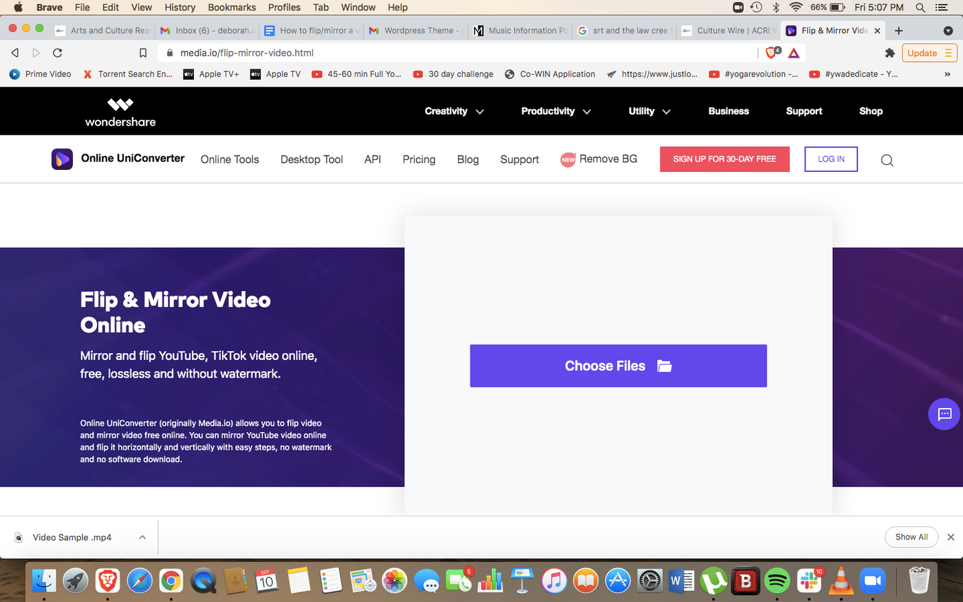 How to flip a video online_ step 1