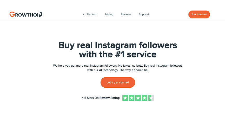 Growthoid app para ganhar seguidores no instagram