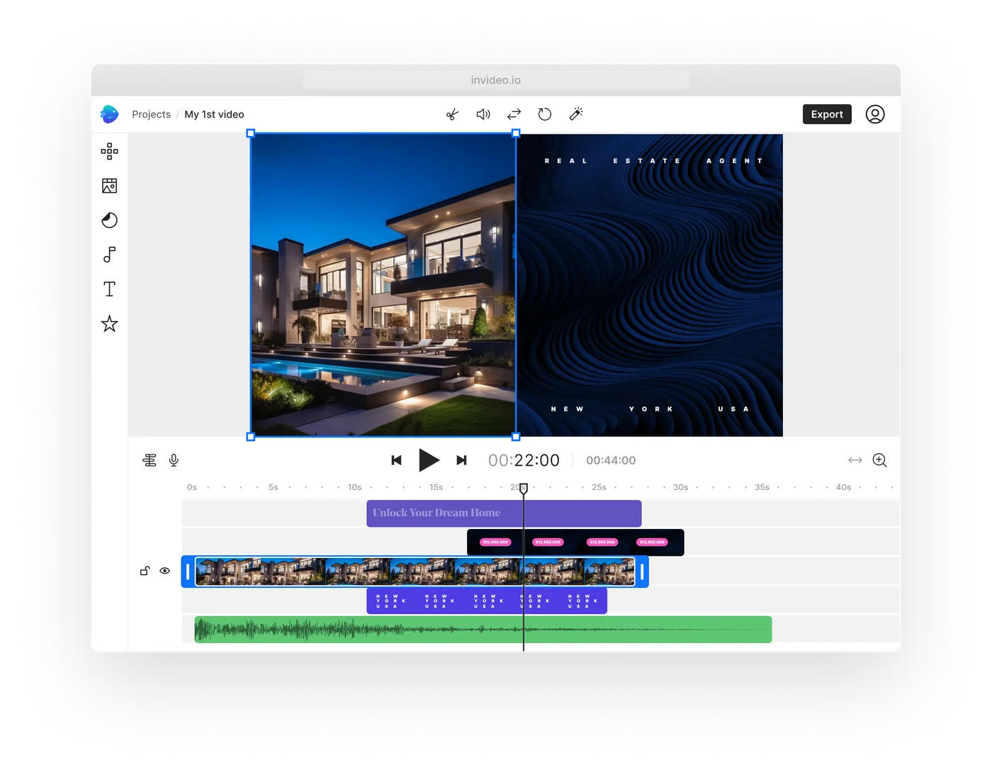 Real Estate Marketing Videos Real Estate Video Maker invideo.io