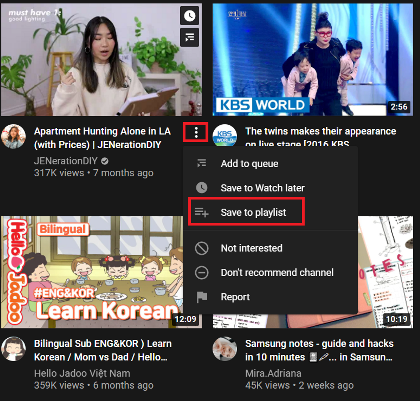 How to create and edit a YouTube playlist on your channel - Step 2