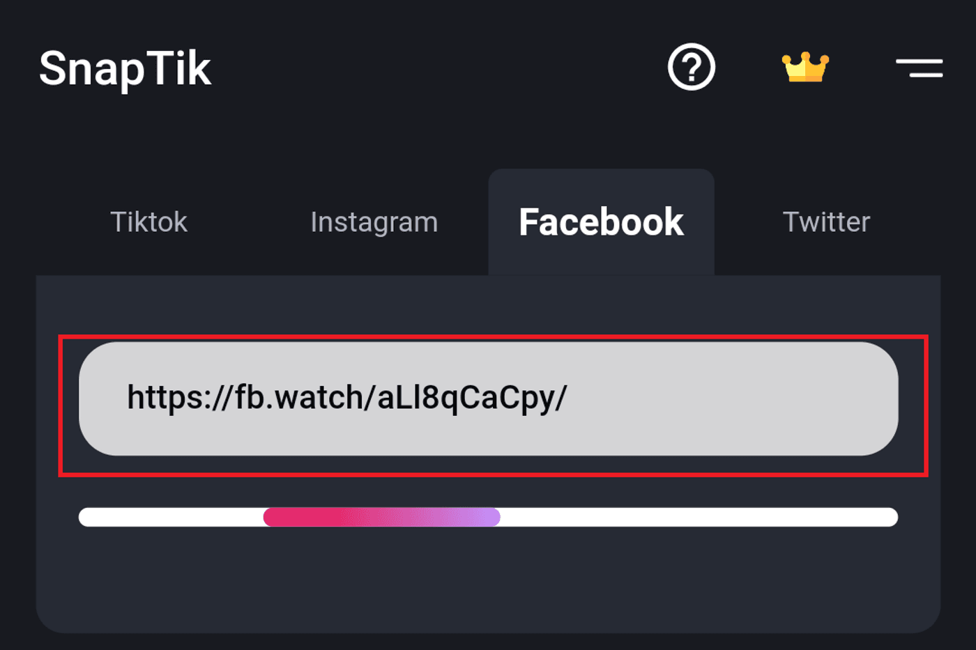 How to download Facebook video on Android - step 3