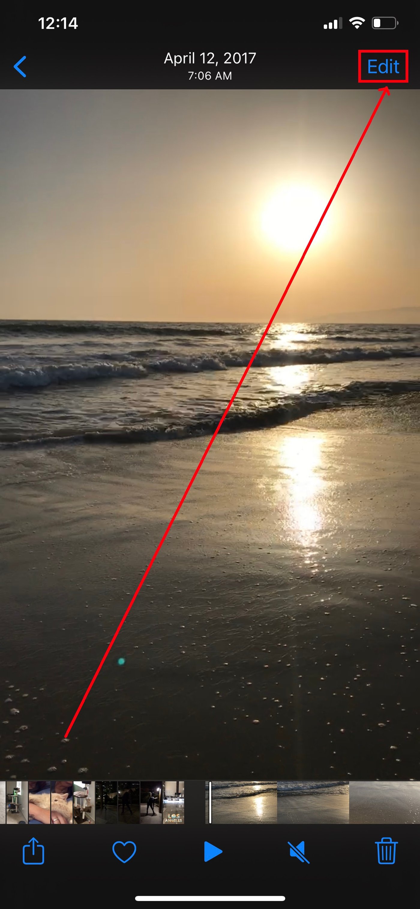 How to find your screen-recordings and trim,crop them_step 1