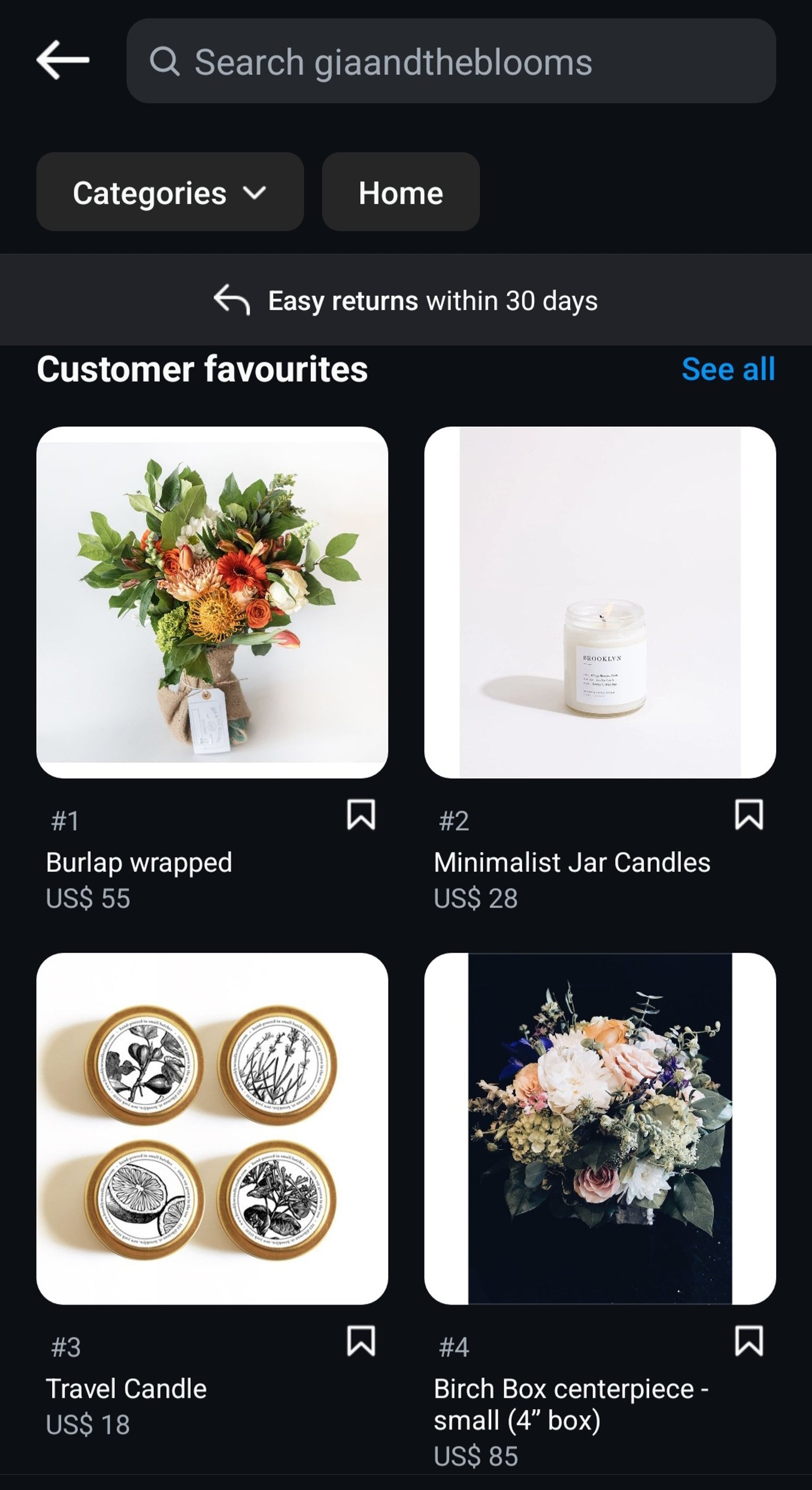 Shop handcrafted florals and candles—perfect for gifting, decorating, or elevating everyday moments