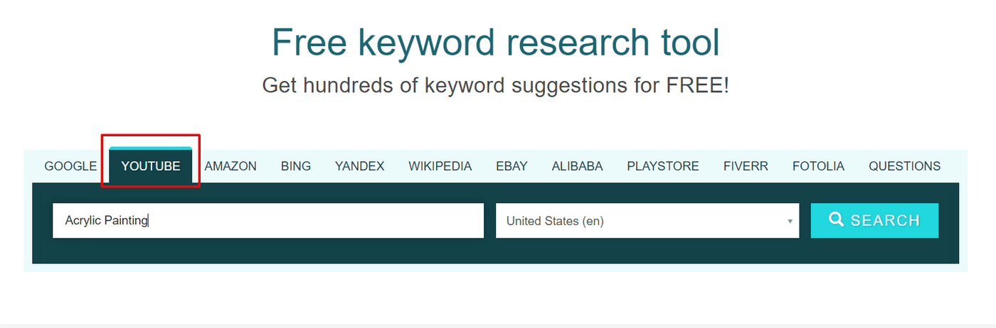 Keyword IO keyword research tool