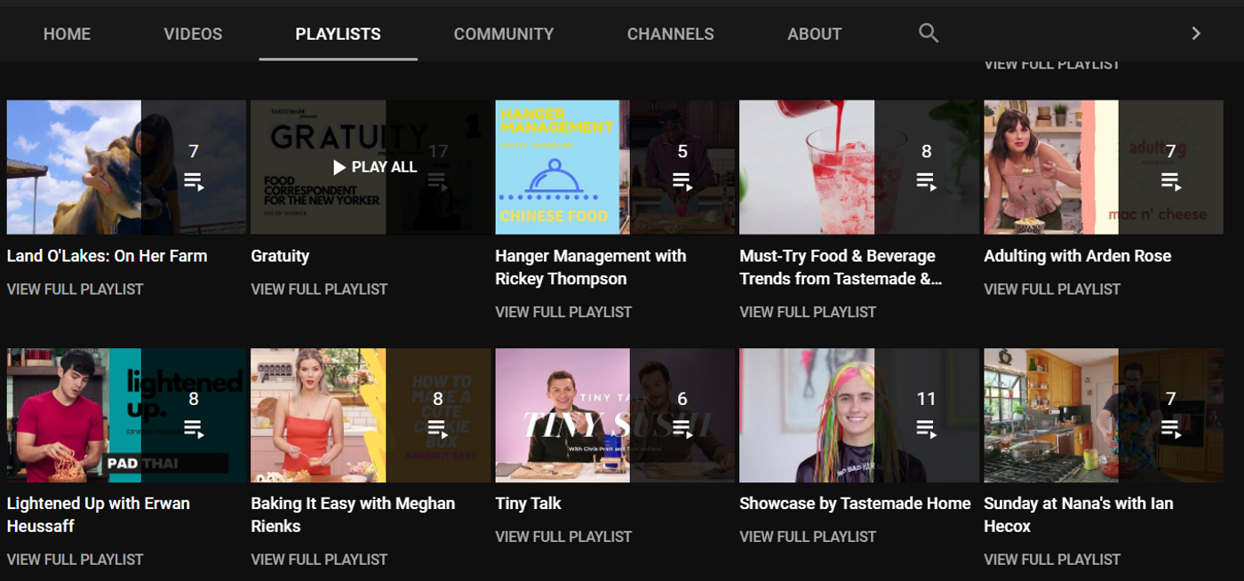 Use 4-8 videos in sequence in a playlist 