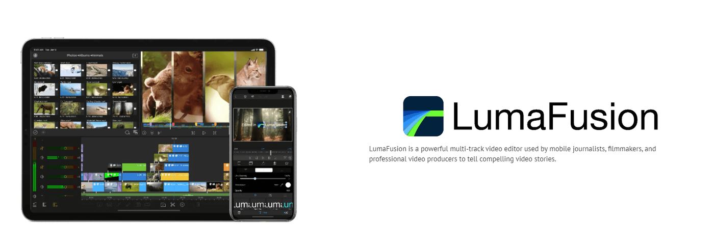 Página de la Aplicación LumaFusion