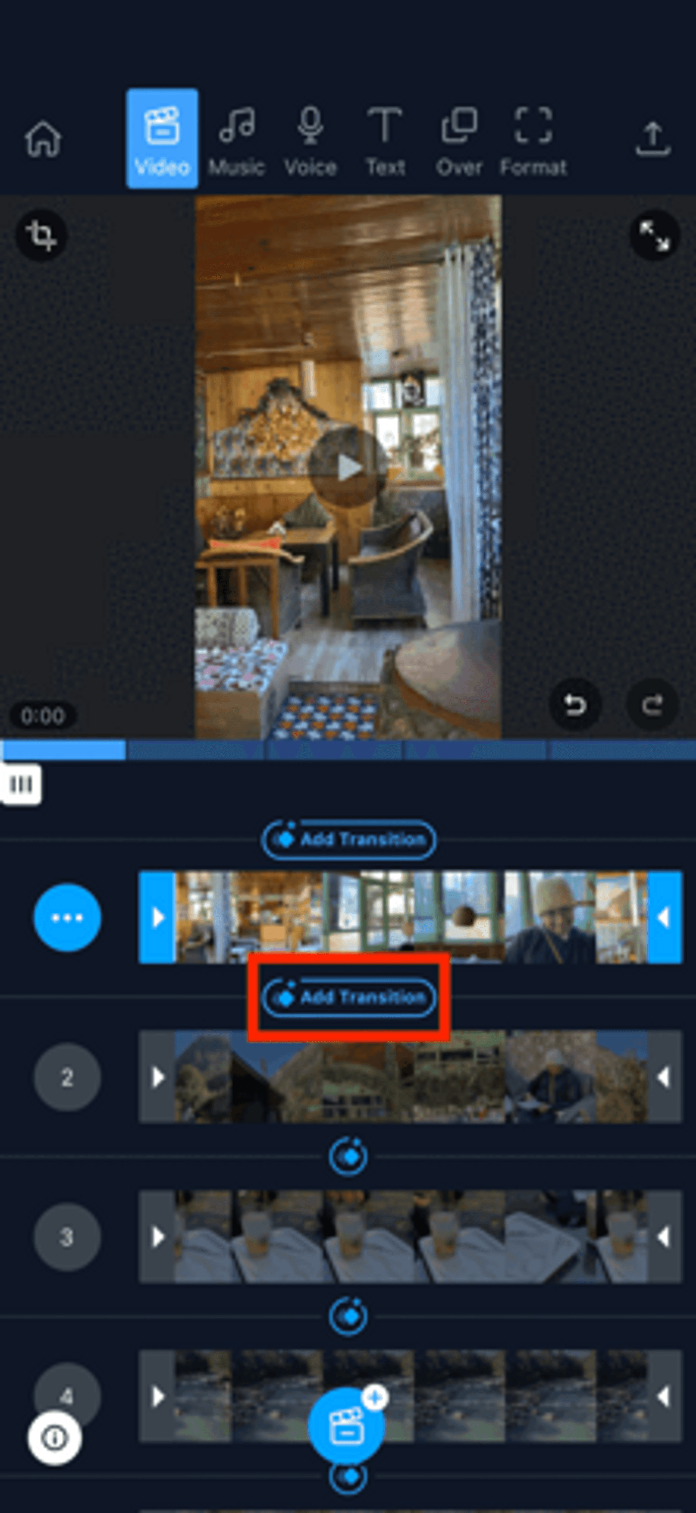 How to edit videos on phone using Filmr- Step 7