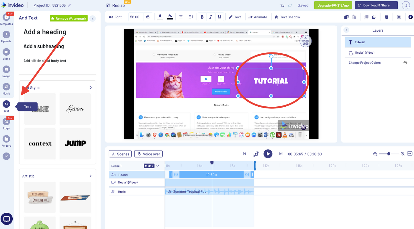How to create videos for Discord online _Step 6