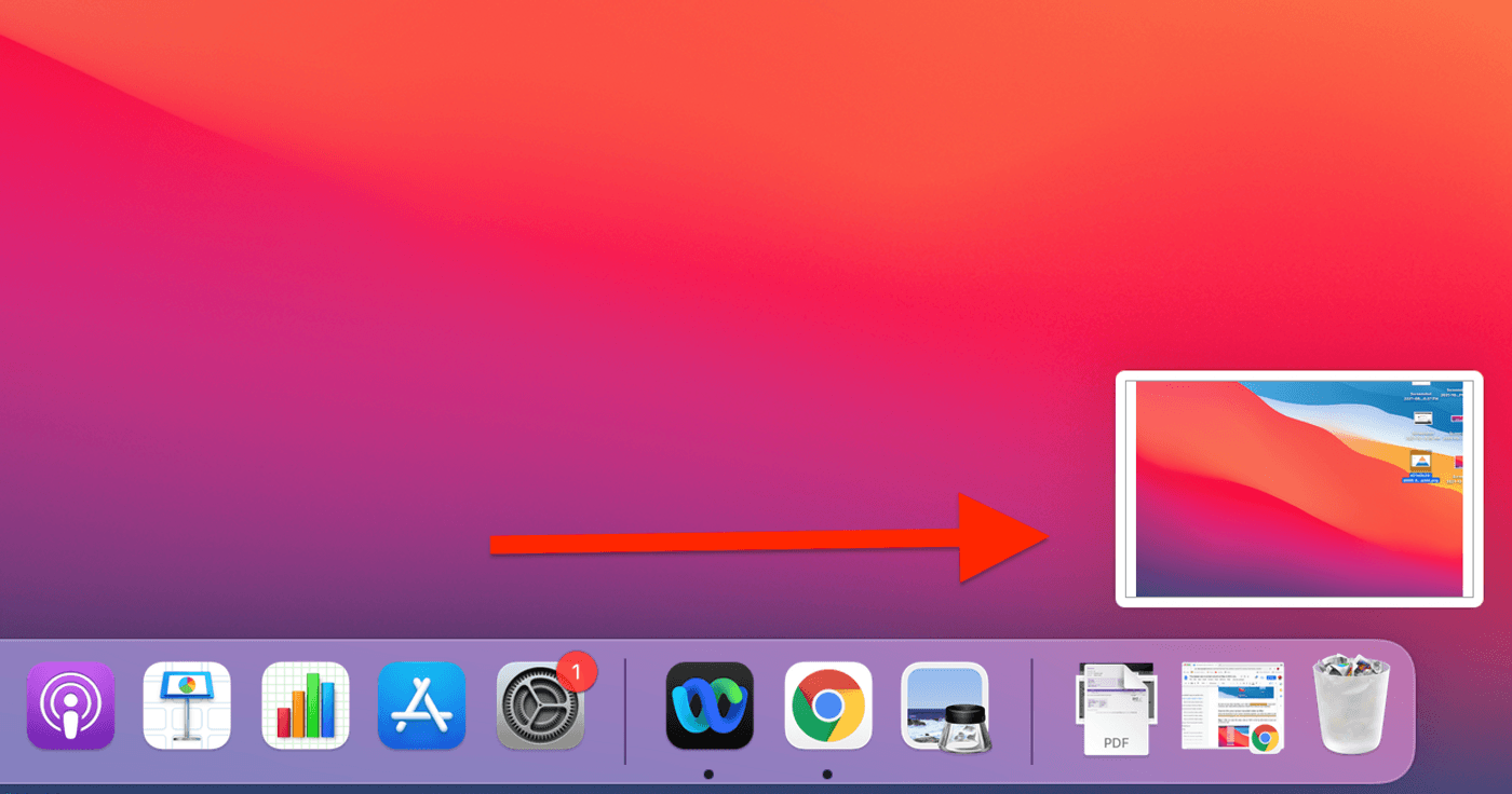 How to screen record on Mac using the Screenshot feature - Step 6a
