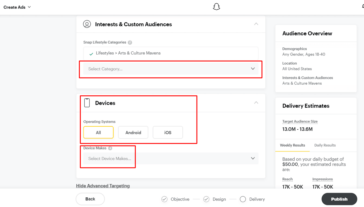 Interest-Based & Device Targeting  