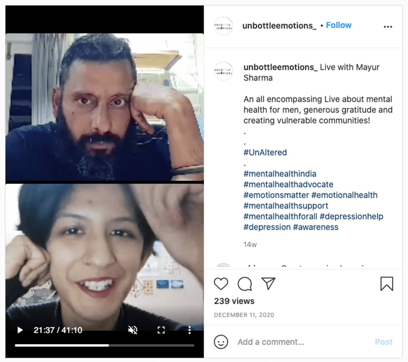 Transmissão de webinars e lives no IGTV