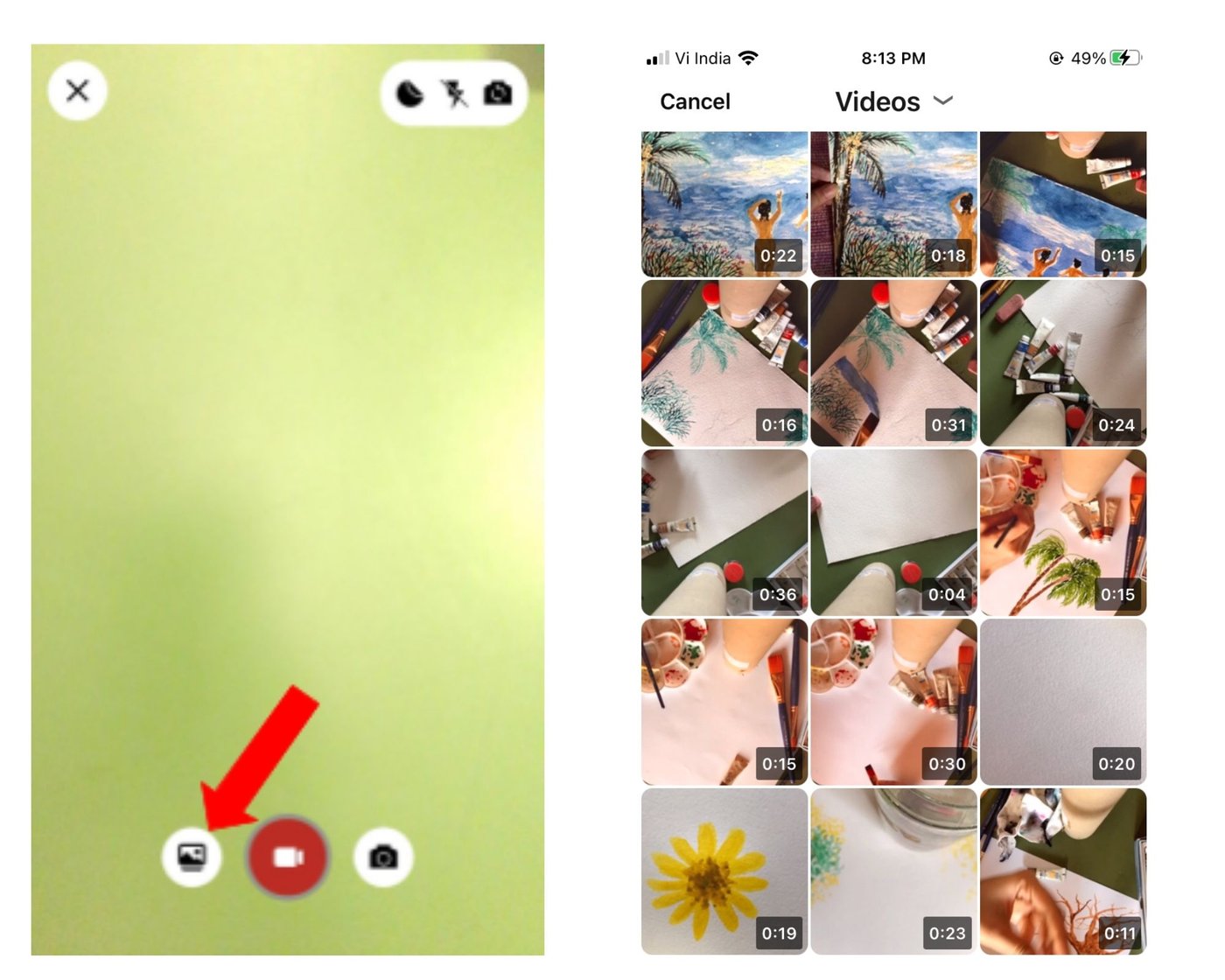 How to post a video on LinkedIn from mobile_step 3a
