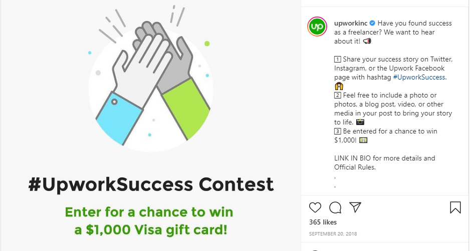 upwork contest post