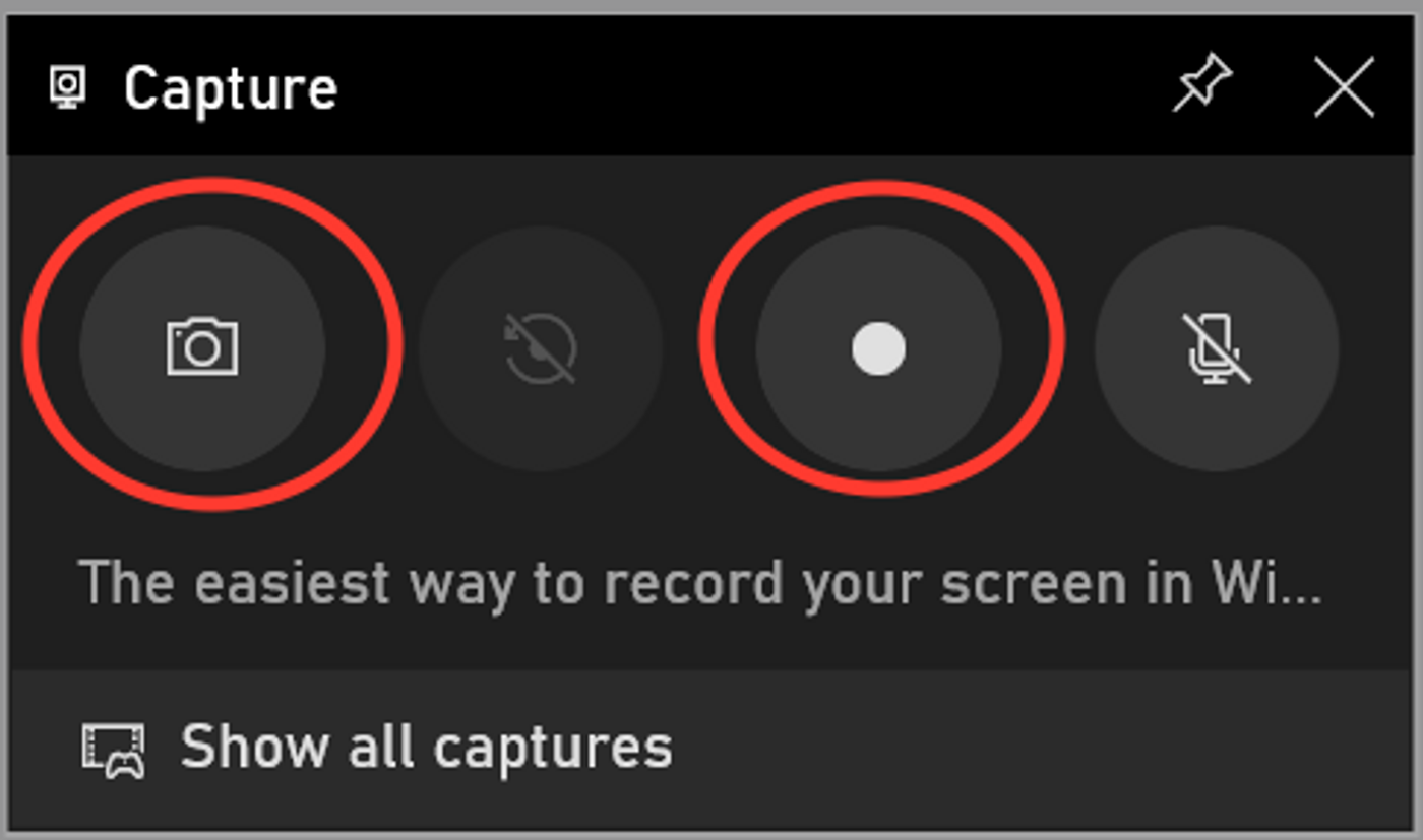 screen record using the Game Bar - step 3