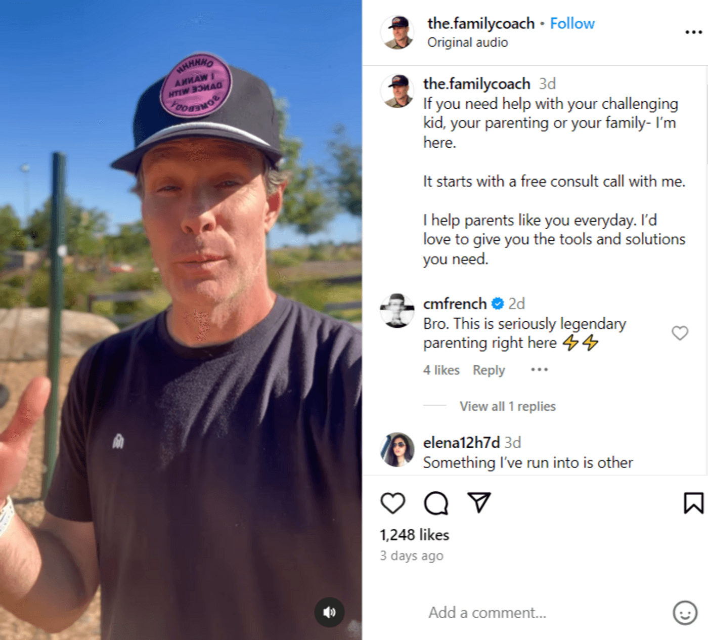 Parenting coach offering free consultation to help with challenging kids and family solutions.