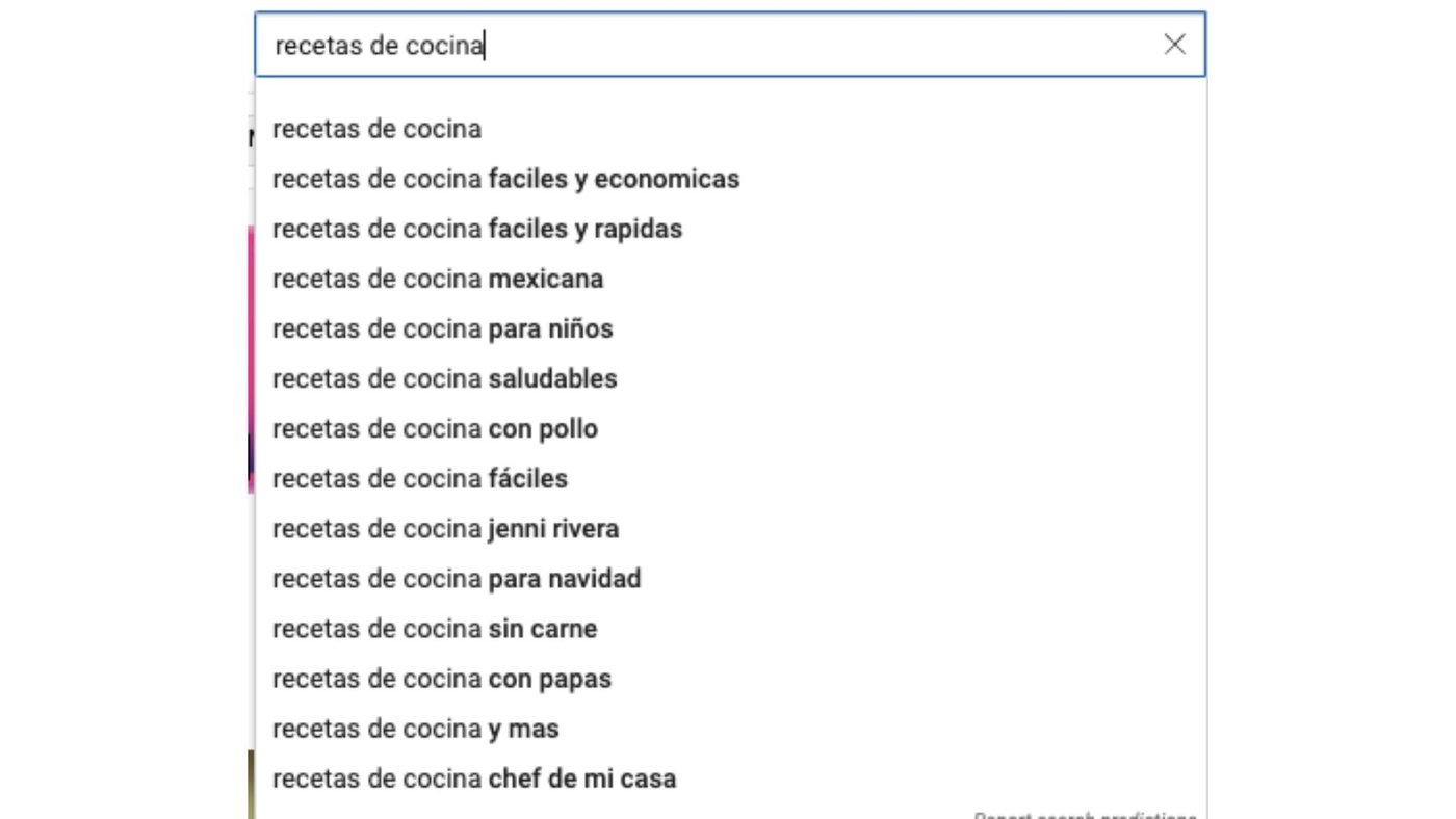 Búsqueda de términos relacionados en YouTube para SEO