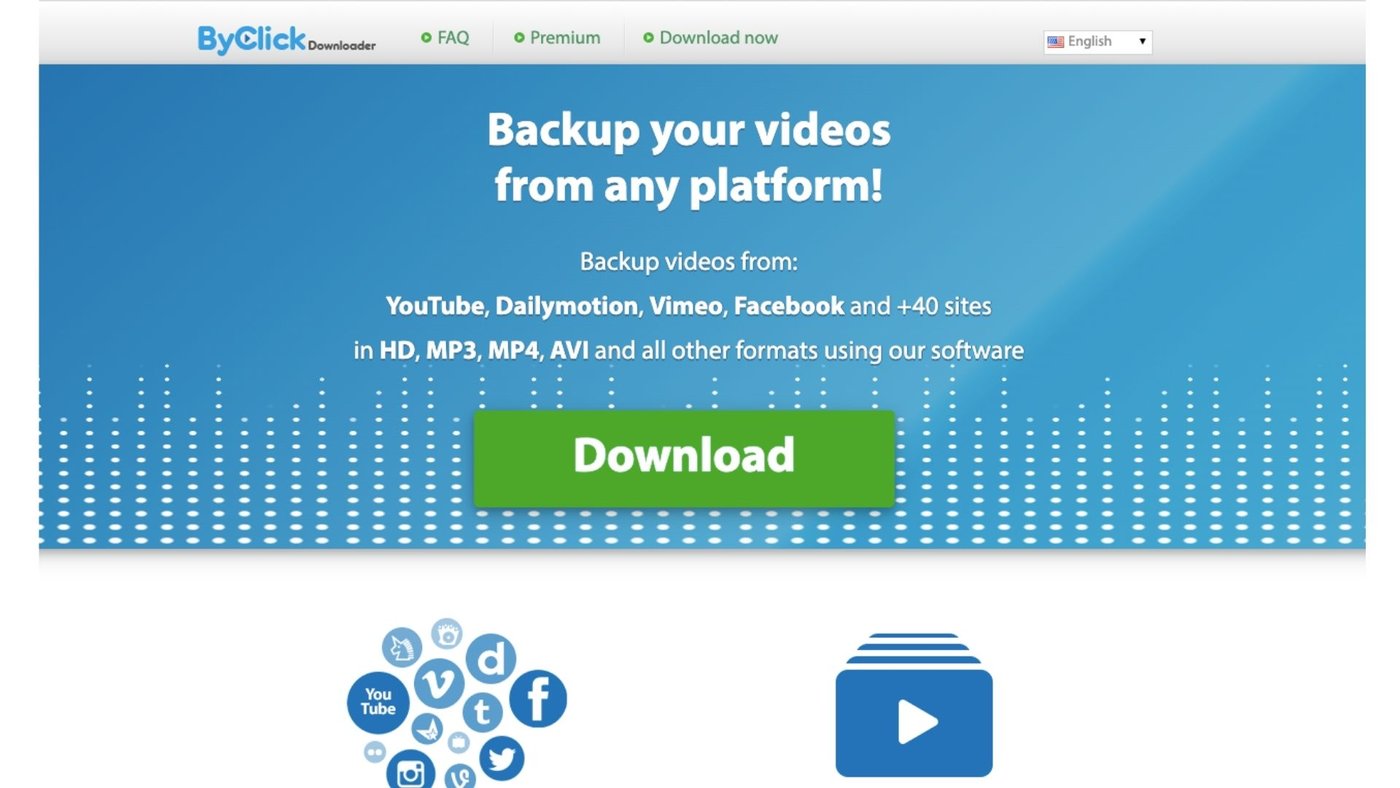 ByClickDownloader para descarga de videos