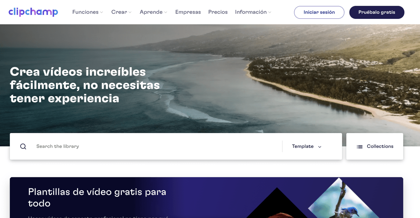 ClipChamp edición de videos