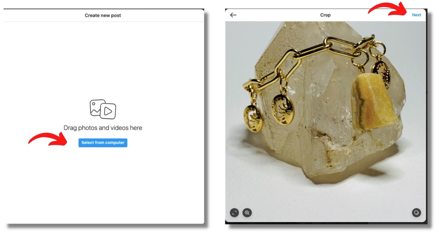 Publicar videos y fotos desde computadora en IG