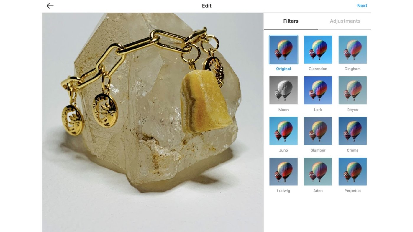 Edita tu posteo en IG desde una computadora