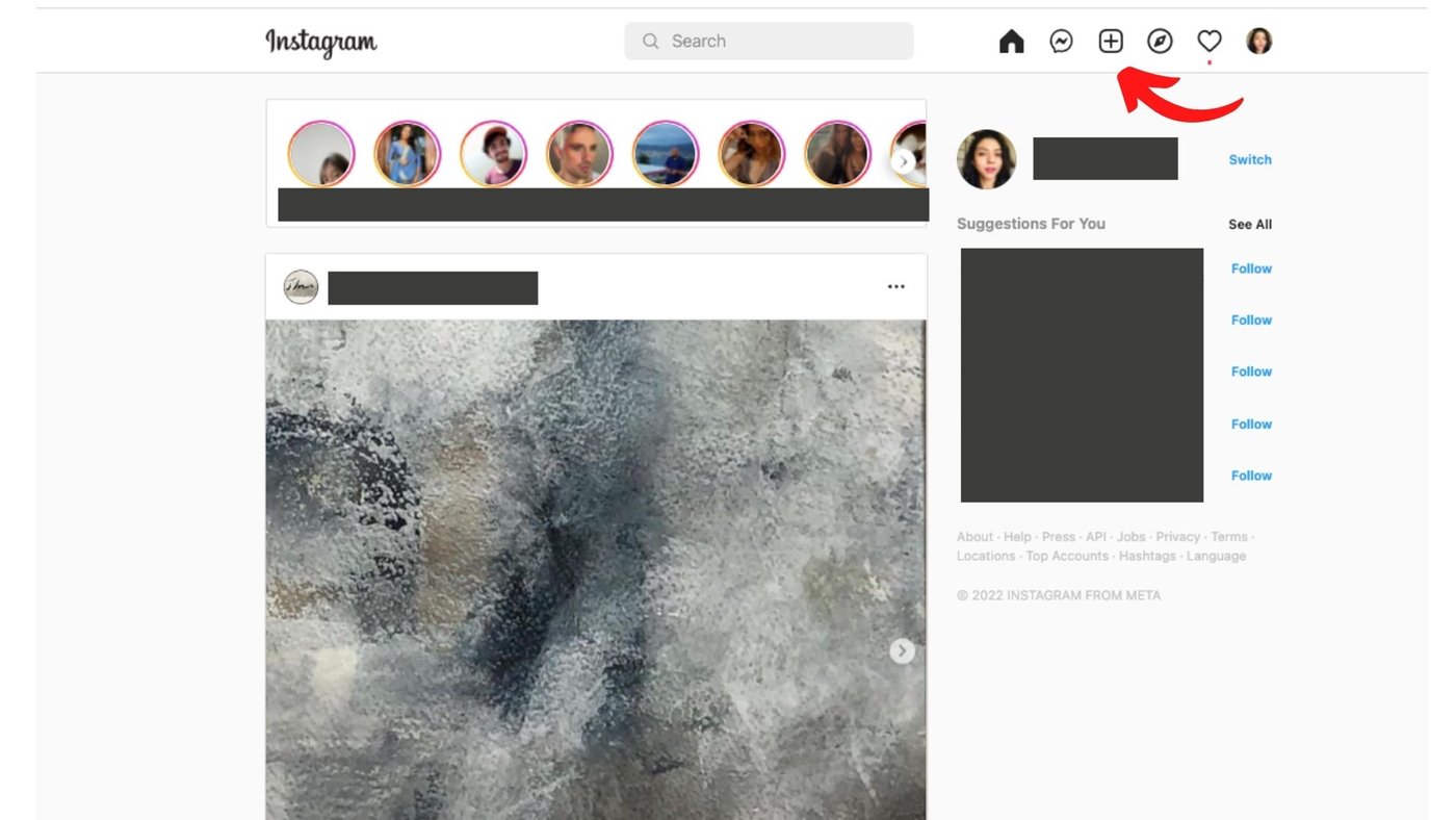 Publicar en Instagram desde una computadora