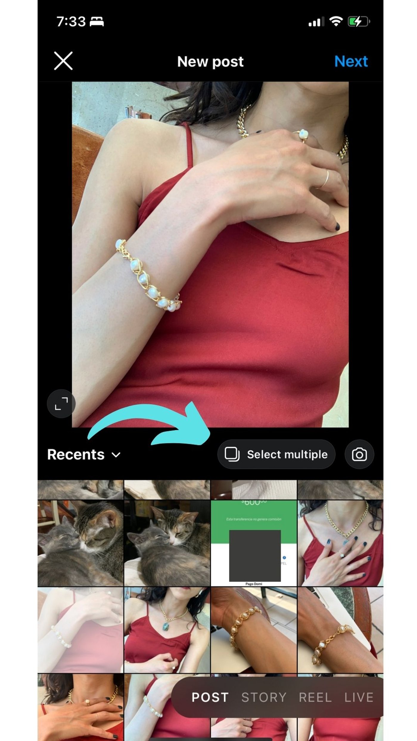 Sube fotografías y carruseles a Instagram