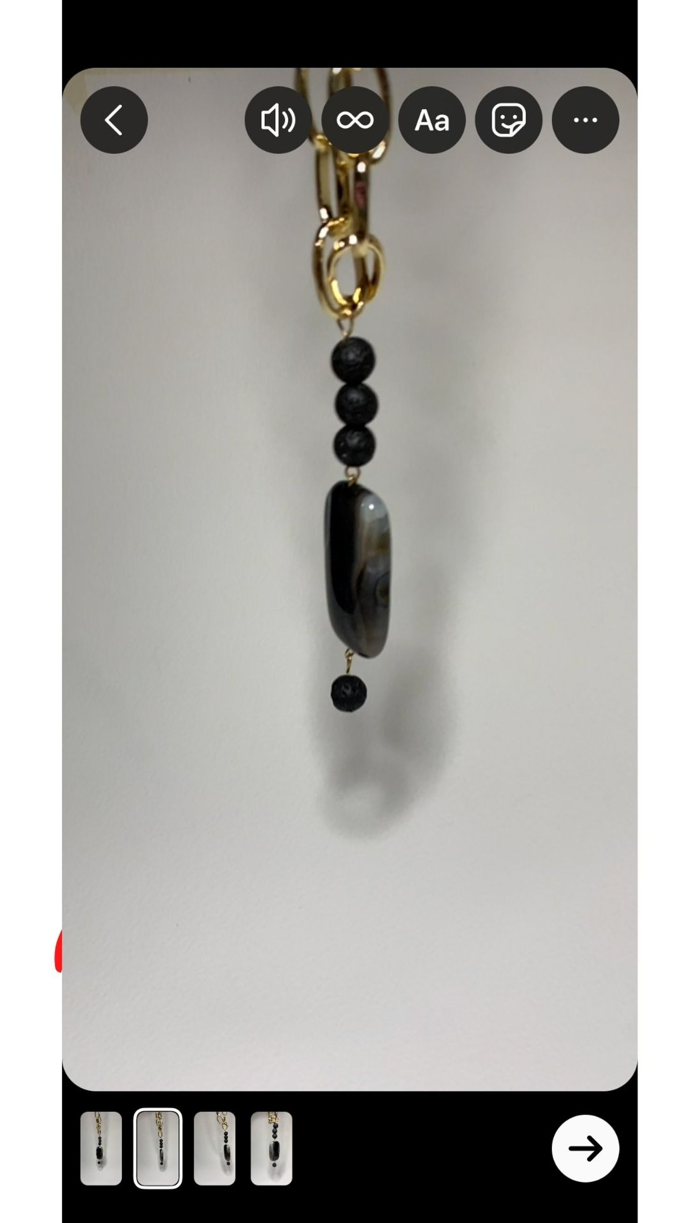 Edición de historia en Instagram