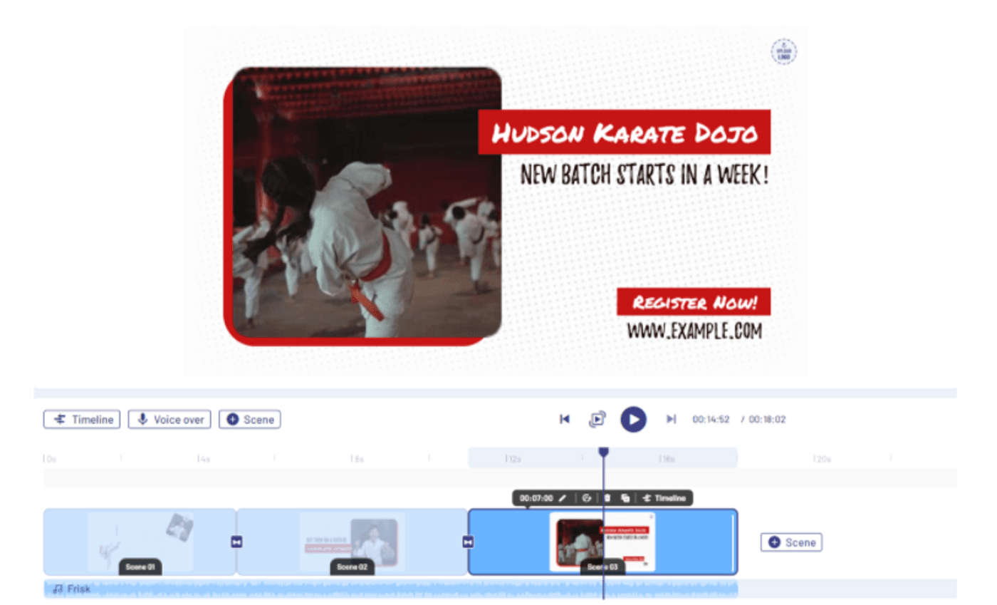 exemplo de edição de video - corte de cena